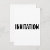 Invitation générique (Devant / Derrière)