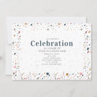 Invitation générique de fête Terrazzo 