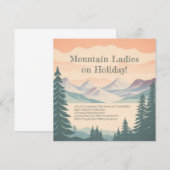 Invitation Générique Mountain Lake - Personnalisab (Devant / Derrière)