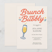Invitation générique pour Brunch et Champagne péti (Devant / Derrière)