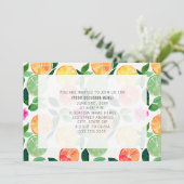 Invitation générique pour fête florale aux agrumes (Debout devant)