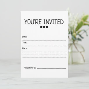 Invitation générique vous êtes invités