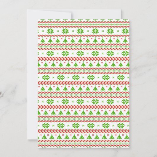 Invitation Génial cadeau de fête de pull Noël (Dos)