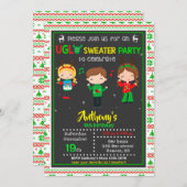 Invitation Génial cadeau de fête de pull Noël (Devant / Derrière)