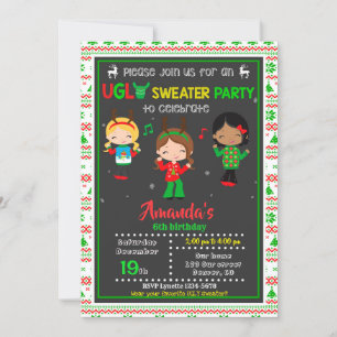 Invitation Génial cadeau de fête de pull Noël