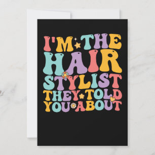 Invitation Génial, je suis le coiffeur dont on vous a parlé