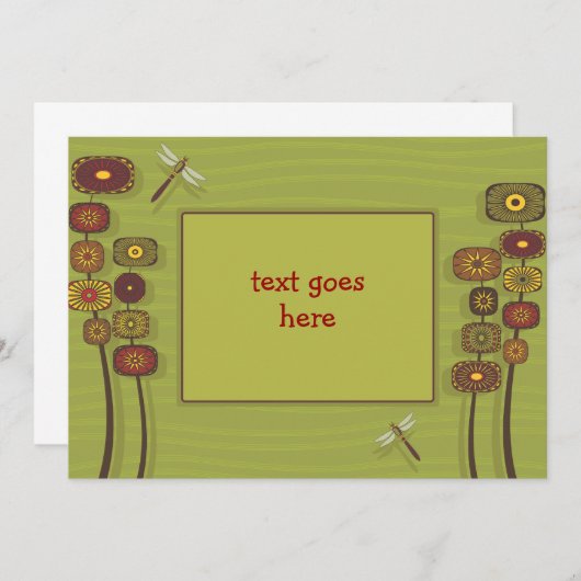 Invitation géniale de jardin (Devant / Derrière)