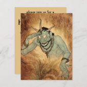 Invitation Génie des nuits arabes par Edmund Dulac (Devant / Derrière)