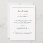 Invitation GENNA Rose Gold Bride et Boujee Champagne (Dos)