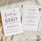 Invitation GENNA Rose Parties scintillant or Bach et Bozy