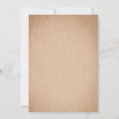 Invitation Genre de Bowtie ou de perle révélant une invitatio (Dos)