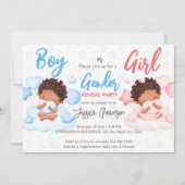 Invitation Genre garçon ou fille révéler l'invitation de la f (Devant)