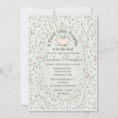Invitation Genre Neutre Doux Petit Baby shower Citrouille Dan (Devant)