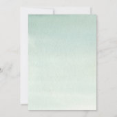 Invitation Genre neutre neige montagnes baby shower rustique (Dos)