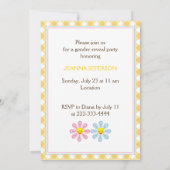 Invitation Genre révéler la conception du texte de la fête av (Dos)