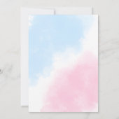 Invitation Genre révéler or et parties scintillant garçon ou  (Dos)