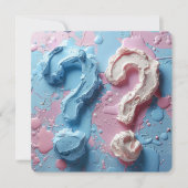 Invitation Genre Reveval Party Texte personnalisé (Devant)