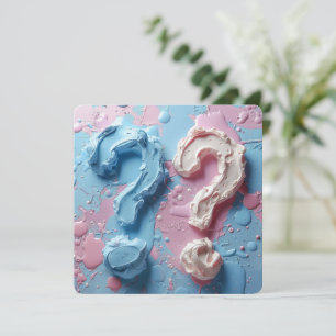 Invitation Genre Reveval Party Texte personnalisé