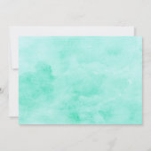 Invitation Genre vert neutre Baby shower boisé (Dos)