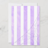 Invitation Gentil mauve éffrayant enfants halloween fête (Dos)