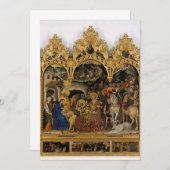 Invitation Gentile da Fabriano - Adoration des Magi (Devant / Derrière)