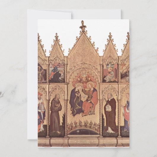 Invitation Gentile da Fabriano - Valle Romita Polyptych (Devant)