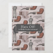 Invitation Gentleman Retirement Party ou Anniversaire Vintage (Dos)