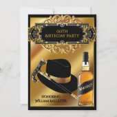 Invitation Gentlemen Casquette Cane Whiskey Gold Black Annive (Devant)