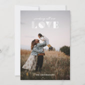 Invitation Geo Love Overlay Valentine's Day Card - Blanc (Devant)