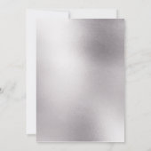 Invitation Géode aquarelle or argent agate mariage (Dos)