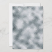 Invitation Géode aquarelle or argent blanc agate chic (Dos)