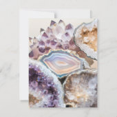 Invitation Geode Crystal Wedding Directions Insert Card (Dos)