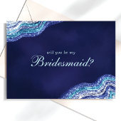 Invitation Géode d'agate sarcelle violette Veux-tu être ma de