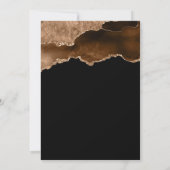 Invitation Géode Mocha Gold Agate Chaque année Anniversaire (Dos)