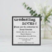 Invitation Géologue de graduation (Debout devant)