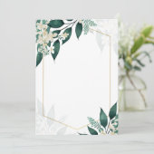 Invitation Geometric and Flowers (Debout devant)