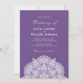 Invitation Geometric Glittering Metallic Luxury Wedding (Devant)