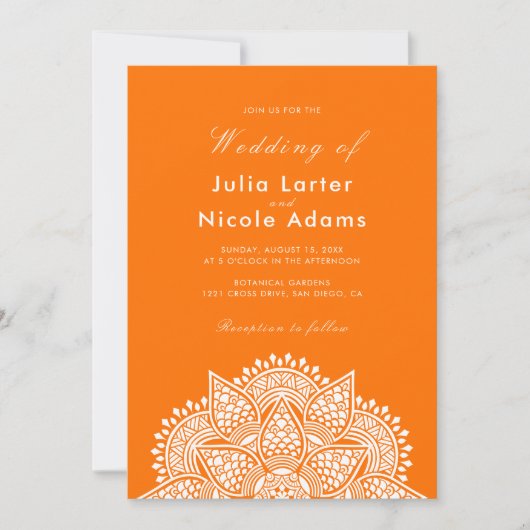 Invitation Geometric Glittering Metallic Luxury Wedding (Devant)