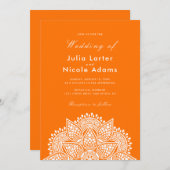 Invitation Geometric Glittering Metallic Luxury Wedding (Devant / Derrière)