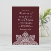 Invitation Geometric Glittering Metallic Luxury Wedding Invit (Debout devant)