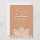 Invitation Geometric Glittering Metallic Luxury Wedding Invit (Devant)