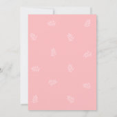 Invitation Geometric Pink Rose Floral Elegant Wedding (Dos)