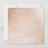 Invitation Géométrie Cooper Fête des mariées Lignes métalliqu (Dos)