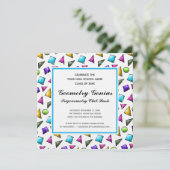 Invitation Géométrie Trigonométrie Génie Graduation Party Amu (Debout devant)