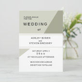 Invitation géométrique contemporaine (Debout devant)