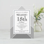 Invitation géométrique d'arrière - plan (Debout devant)