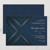 Invitation Géométrique Élégante (Devant / Derrière)