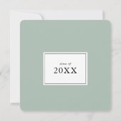 Invitation Géométrique Gold Tropical Calligraphie Grad Party (Dos)