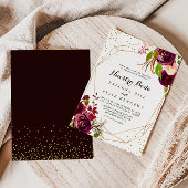 Invitation Géométrique Russe Bourgogne Nuestra Boda Mariage