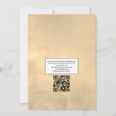 Invitation Géométriques Succulentes Code QR RSVP Mariage (Dos)